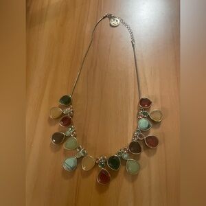 Trifari Multicolor Teardrop Necklace - Women Jewelry